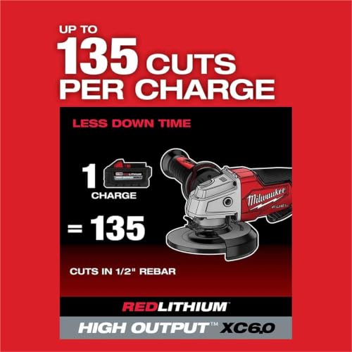 Milwaukee M18 FUEL Brushless Cordless Angle Grinder 4-1/2 in. / 5 in. Tool Only