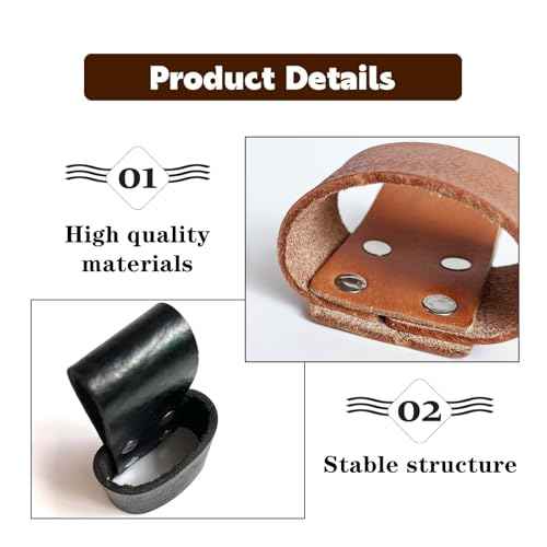 2 Pcs Hammer Holster Premium Leather Axe Sheath Axe Holster Belt Loops for Outdoor