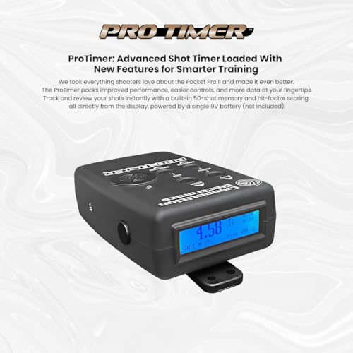 ProTimer Shot Timer for Shooting Practice, Handheld Gray CEI-4730