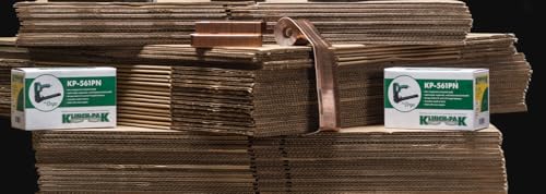 Klinch-Pak 1-1/4" Crown x 5/8" Leg Construction Staples - Case of 2,500 Copper-Coated for Wood & Metal
