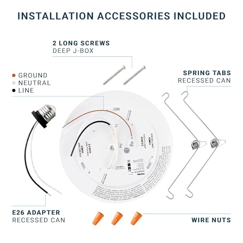 Parmida LED 12 Pack 5/6 Inch Dimmable Recessed Ceiling Lights 15W Daylight 5000K