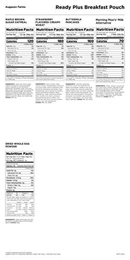 Augason Farms READY PLUS Breakfast Emergency Food Supply | 30-Year Shelf Life