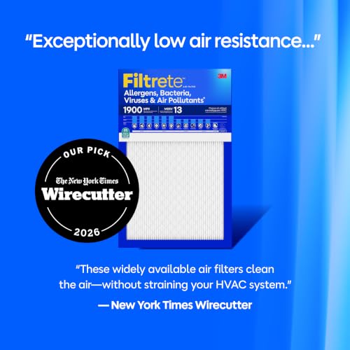 Filtrete 16x25x1 MERV 13 Air Filter - 2 Pack, Pleated HVAC Filter, Microparticle Capture