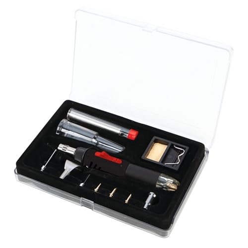 Performance Tool W2081 3-in-1 Butane Soldering Iron, Heat Gun and Torch with Adjustable Temperature Control and 8 Interchangeable Tips