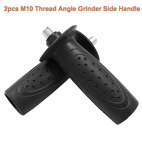 M10 Thread Black Angle Grinder Handle£¬4.5''x1.26'' Side Handle Tool for Angle Grinder Pack of 2