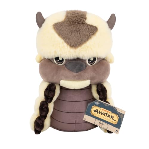 Jazwares Avatar: The Last Airbender Appa Plush - 8-Inch Sitting Sky Bison Toy