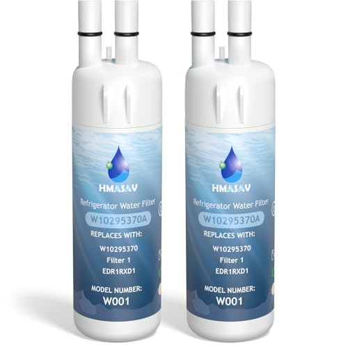 HMASAV Replacement Water Filter for Whirlpool W10295370A 2-Pack - Easy Install, NSF Certified