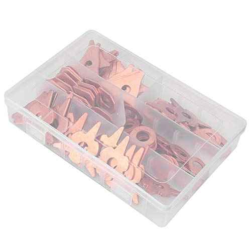 110pcs Dent Pulling Puller Rings,Triangle OT Round for Automotive Sheet Metal Welding Repair Tool Set, Triangular/New Triangular/Round Soldering/Ordinary/Thickened OT Piece