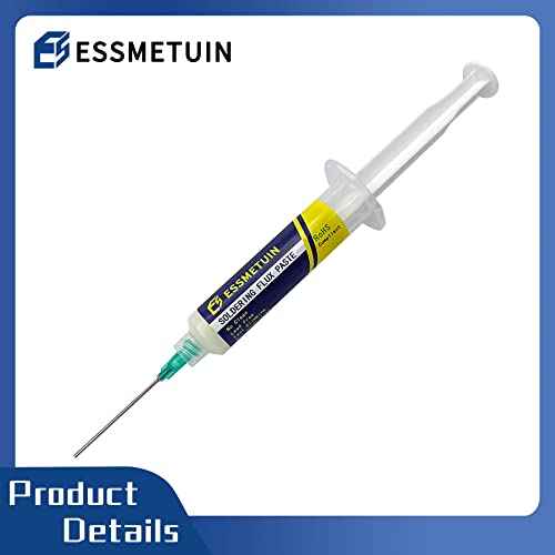 No Clean Soldering Flux Paste, Soldering Flux For Copper Pipe Brazing, Tin soldering, Solder Flux For SMD, SMT, Handwork, Phone, Home Appliance and Meters Repairing, 10cc/Bottle