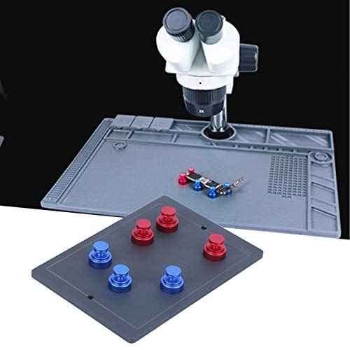 Universal PCB Circuit Board Holder, Iron Magnetic PCB Fixture with 6 Magnetic Pins Magnetic Phone Motherboard Fixture Repair Tool Soldering Platform for Mobile Phone Repair