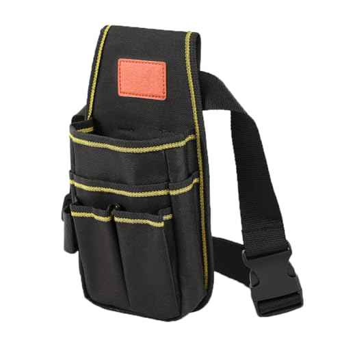 Tool Belt, Small Tool Pouch with Belt Clip, Electrician Tool Pouch, Tool Belts for Men, Utility Pouch with Adjustable Belt for Electrician,Carpenter,Construction,7 Pocket Organizer