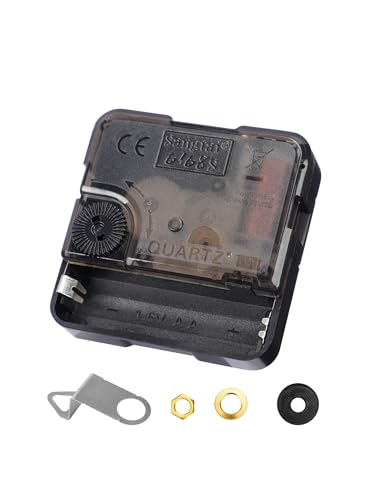MakerTick 0.79 Inch Black Silent Sweep Clock Movement Replacement - Precision