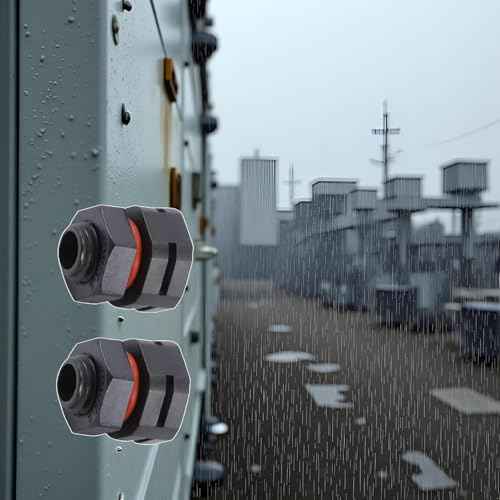 2Pcs Black Dustproof Waterproof IP68 Breather Screw Air Vent, M12x1.5 Pressure Reducing Valve, Lighting Breather Plug for Moisture and Pressure Control Venting Screw for Outdoor Electrical Enclosures