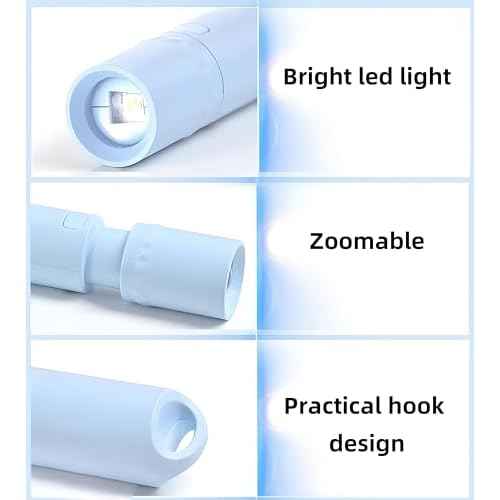 5Pack Mini Small LED Flashlights£¬USB C Rechargeable Flash Lights£¬Ultralight Zoomable Flashlights for Home, Emergency, Camping £¬Dog Walking£¬Bulk for Gifts