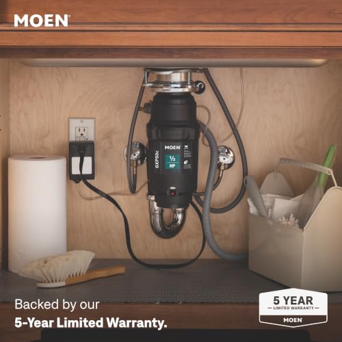 Moen Prep Series PRO 0.5 HP Compact Continuous Feed Garbage Disposal with Power Cord