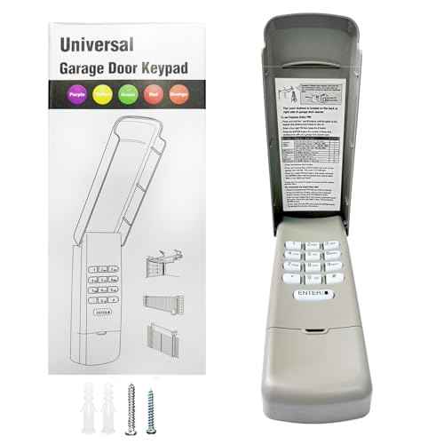 Universal Garage Door Opener Keypad for Liftmaster Chamberlain Craftsman Wayne Dalton Openers Produced Since 1993, Wireless Keypad Keyless Entry, Replaces 877/878MAX 377/977/877/66LM, Safe Security