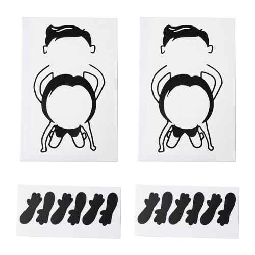 Ximimark 4 pcs Funny Vinyl Sticker Decal Cute Wall Art, Hand Socket Decals, Humorous and Funny Decals, Home Decoration