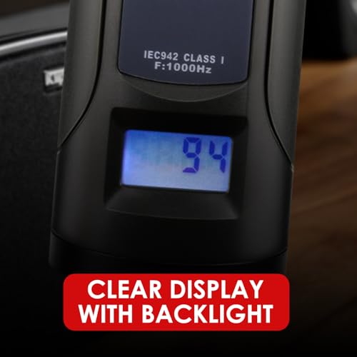 Digital Sound Level Meter Calibrator 94/114dB for 1/2" and 1" Microphones with LCD