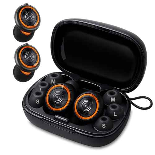 Senvok Ear Plugs for Sleeping Noise Cancelling with 50dB NRR - 3 Adjustable Noise Reduction Levels - Soft Reusable Silicone Hearing Protection Earplugs for Sleep, Work, Travel (Black)