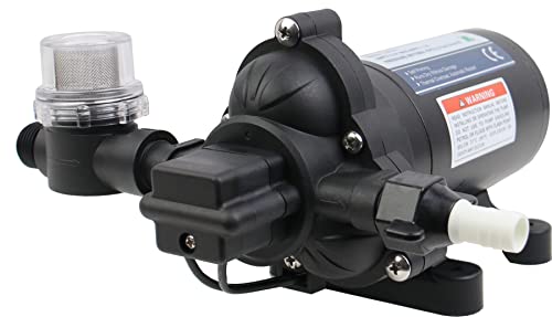 KENCIT 115V 4.0GPM 45PSI Diaphragm Water Pump for RV, Marine, Garden, Kitchen