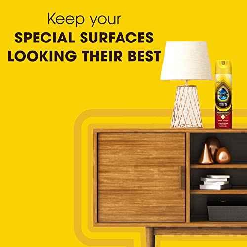 Pledge Moisturizing Wood Oil, Furniture Reviving Spray, Amber & Argan Scent, 9.7oz