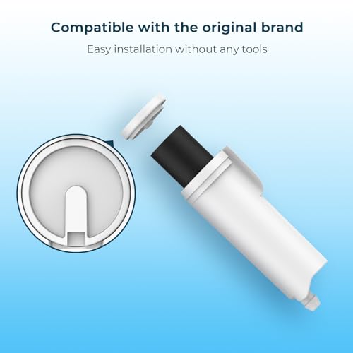 Crystala 3-Pack GE Profile Opal Nugget Ice Maker Filter Replacement (White) - 3 Count