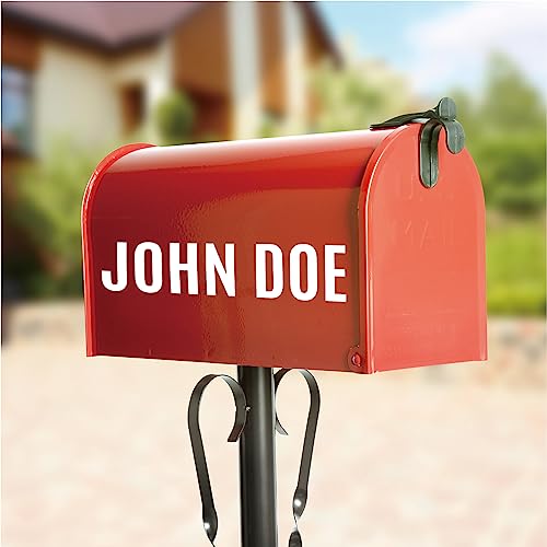 ynhay Waterproof White Vinyl Letter Stickers 3 Inch - 480 Pack for Outdoor & Indoor Use