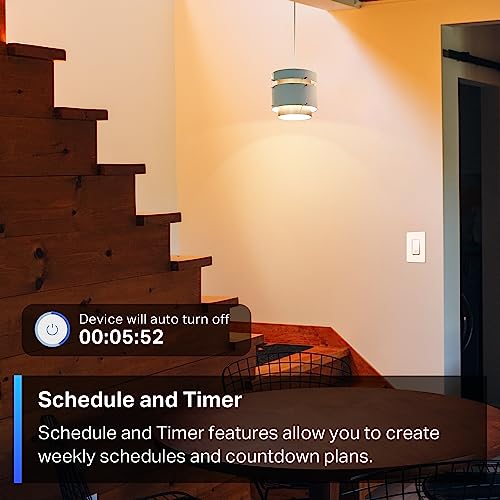 Tapo S505 Single Pole Matter Smart Light Switch 2-Pack - Voice Control & Timer