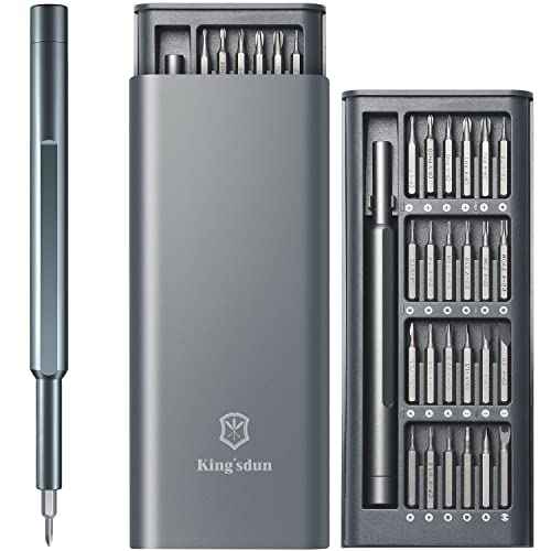 Precision Screwdriver Set, Small Screwdriver with Torx Phillips Head & Flathead, Repair Tool Kit with Magnetic Bits for Electronics, PC, Watch, Jewelry, DIY Projects and Home Repairing