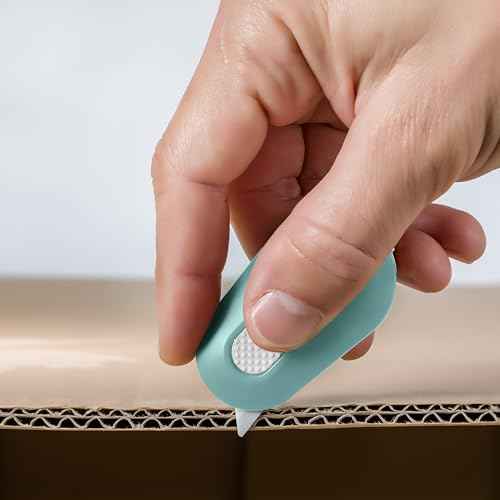 Slice Mini Box Cutter | Manual Retracting | Safe Ceramic Box Cutter Lasting 11x Longer than Metal | Box Opener | 1 Pack | Mint