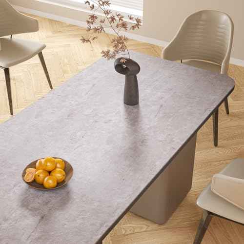 CHIHUT 12''x100'' Peel and Stick Grey Concrete Wallpaper Self Adhesive Faux Cement Wallpaper Waterproof Removable Concrete Contact Paper for Countertops Accent Walls Industrial Style Wall Paper