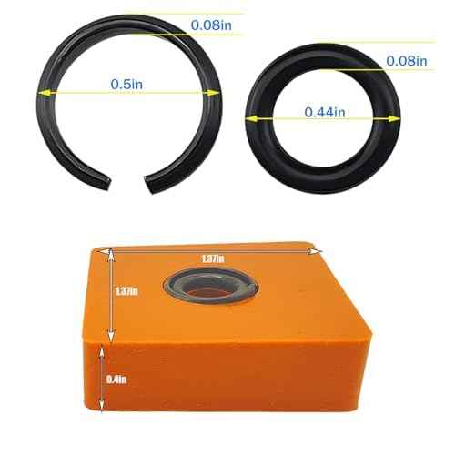 (10 Sets) 1/2" Impact Wrench Retaining Rings Clip with O-Ring, Compatible with Milwaukee Electric/Pneumatic Type Impact Wrench, Including Retainer Ring Anvil Install Tool