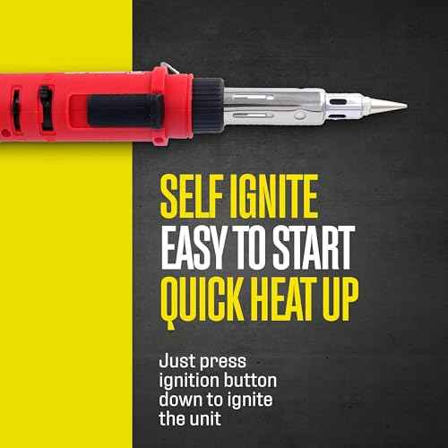 Berkling BSG-568 3-IN-1 Cordless Butane Gas Soldering Iron, Heat Gun Blower, Mini Torch - Self-Ignite, Instant Start, Rechargeable, Light Weight, Portable, Adjustable Flame Control, Up to 90 Mins