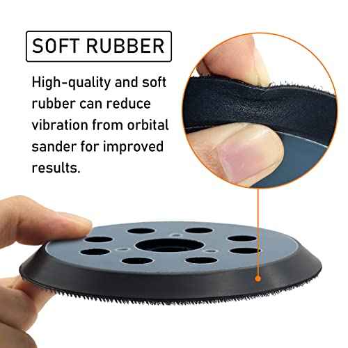 5 Inch Sander Replacement Pad for DW4388, Compatible with DeWalt D26451,D26453,DW421,DW423 Orbital Palm Sander