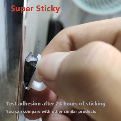 Yocice 40 Pack Black Adhesive Cable Clips Wire Holders for Desk, Wall, Car