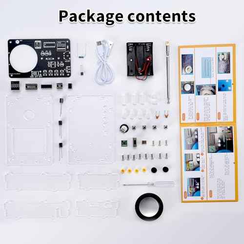 Soldering Practice Kit, DIY Soldering Kit with 2" Speaker, USB/Battery Power, Clear Acrylic Case & Step-by-Step Guide