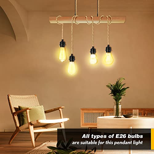 LYOOWNG 15FT Plug-in Pendant Light Cord Kit - DIY Hanging Lamp, Farmhouse Style, 1 Pack