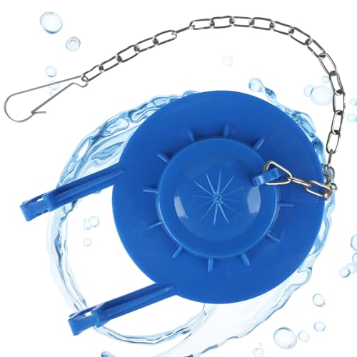 WINONLY Blue 2-Inch Toilet Flapper Replacement - Compatible with Most American Standard Kohler Toto Fluidmaster Gerber Toilets, Water-Saving Rubber Flush Valve, 1 Pack