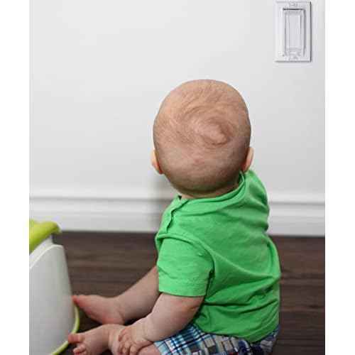 Light Switch Guard, ILIVABLE Child Proof Rocker Switch Plate Cover Prevents Kids or Accidental Turned On/Off Switch While Allowing Access (Clear, 1 Pack)
