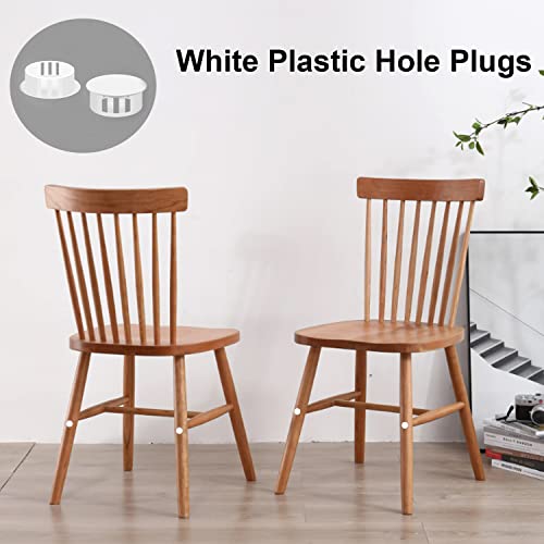White Nylon Plastic Hole Plugs Set 190Pcs 9 Sizes Panel Knockout Locking Caps