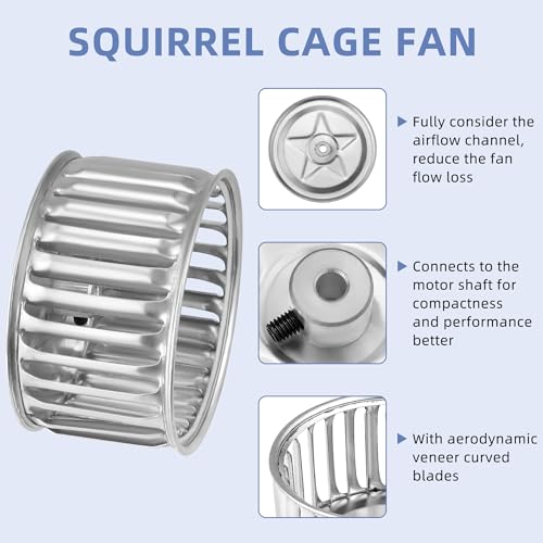 Fetechmate 100% Copper Bathroom Vent Fan Motor Replacement for Nu-Tone 9415 Series - Model 82229000, CW CCW
