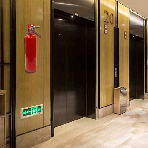 Fire Extinguisher Mount ,Universal Fire Extinguisher Bracket Compatible with Refillable, Water, Dry Powder or CO2 Fire Extinguishers - Suitable for 10-40lbs Fire Extinguishers (4 Brackets)