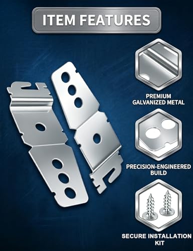 2 Pack 8269145 Dishwasher Mounting Brackets with Screws – Heavy-Duty Under-Counter Support