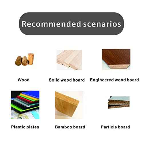 Brad Point Drill Bits 6mm (1/4") Wood Drill Bit Set Woodworking Drills High Carbon Steel for Furniture Hardwood Softwood Cupboard Wardrobe 5 Pack