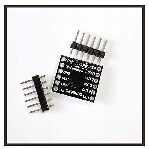 KOOBOOK 5Pcs DC Gear Motor Driver Controller 1.5A Dual H-Bridge for DIY Robotics
