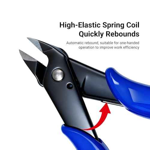 Creativity Blue Flush Cutter Mini Diagonal Cutting Pliers Side Cutter Nippers Wire Cutter