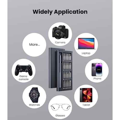 AXTH 25-in-1 Small Precision Screwdriver Set, Professional Magnetic Mini Repair Tool Kit for Phone, Computer, Watch, Laptop, Macbook, Ring Doorbell, Eyeglass, Electronic, [Bearing Steel] Screw Driver