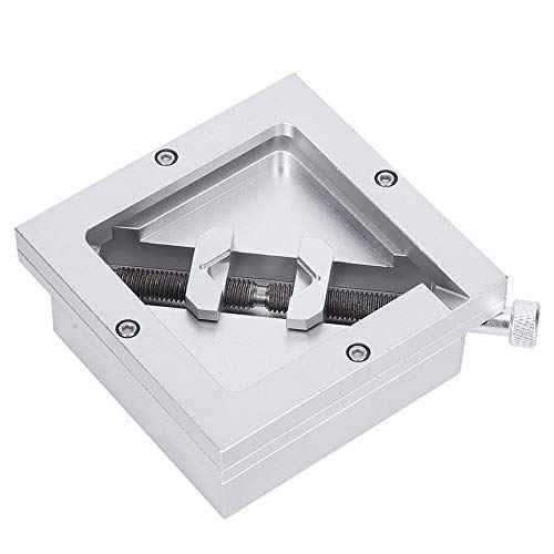 FTVOGUE HT-90 90x90mm BGA Reballing Station, Aluminum Alloy Rework Kit for 9-43mm BGA Chip, Universal Diagonal Stencil Solder Template