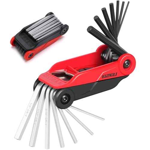 14PCS Folding Allen Wrench Sets, Metric and SAE Allen Key Set, METRIC 2mm, 2.5mm, 3mm, 4mm, 4.5mm, 5mm, 6mm. SAE 5/64¡±, 3/32¡±, 1/8¡±, 5/32¡±, 3/16¡±, 7/32¡±, 1/4"