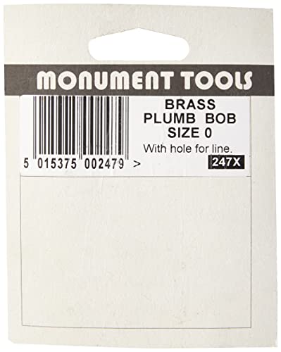 Monument Artist Unknown 247x Brass Plumb Bob 2.1/2oz Size 0, MON247